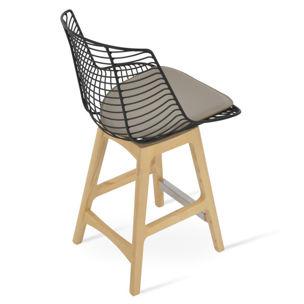 Soho Concept Tiger Pyramid Barstools & Counterstools - Stylish Wood Swivel Design With Durable Steel Frame Options Ash,Natural,Black  Soho-concept-dining-chair-09843