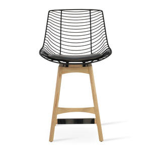Soho Concept Tiger Pyramid Barstools & Counterstools - Stylish Wood Swivel Design With Durable Steel Frame Options Ash,Natural,Grey  Soho-concept-dining-chair-07176