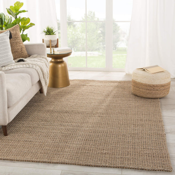 Jaipur Living Jaipur Living Tioman Handwoven Jute Wool Area Rug Earthy Neutral Textured Weave 9' x 12' RUG145817