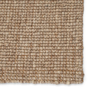 Jaipur Living Tioman Oceana Tim02 Handwoven Handmade 62% Wool 38% Jute Solids Solid Indoor Rug Tan, Taupe 62% Wool 38% Jute Rug145819