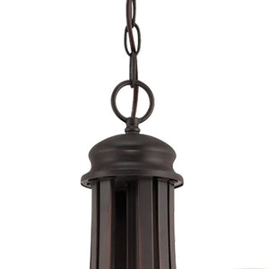 Thomas Lighting Haven Nine Light Chandelier Curved Metal Arms Dome Glass Shades Dining Room Brown TK0018704