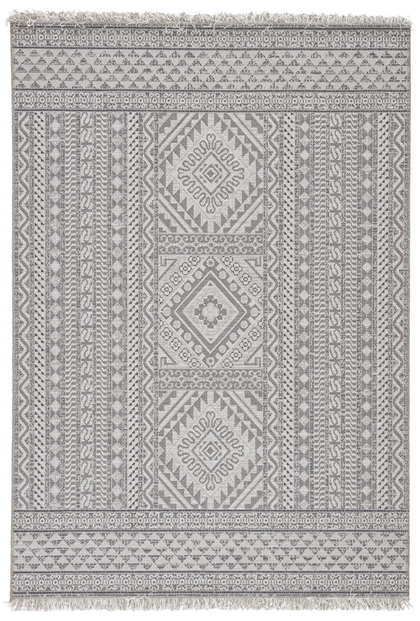 Jaipur Living Jaipur Living Tikal Tribal Flatweave Rug Polypropylene Geometric Fringe Indoor Outdoor 5'3" X 7'6" RUG145706