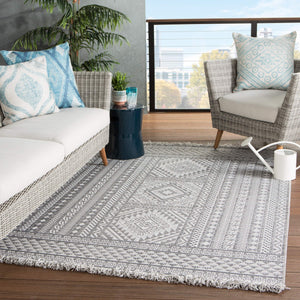 Jaipur Living Jaipur Living Tikal Tribal Flatweave Rug Polypropylene Geometric Fringe Indoor Outdoor 5'3" X 7'6" RUG145706