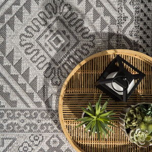 Jaipur Living Jaipur Living Tikal Tribal Flatweave Rug Polypropylene Geometric Fringe Indoor Outdoor 5'3" X 7'6" RUG145706