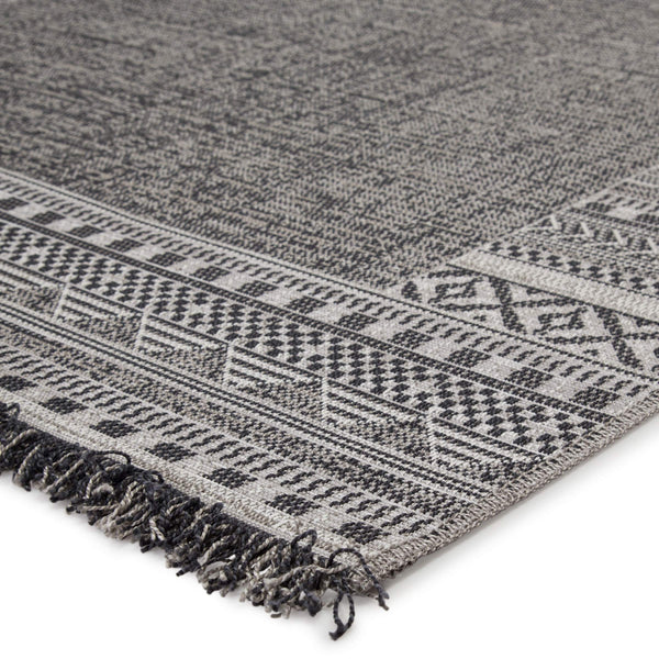 Jaipur Living Jaipur Living Kiyan Flatweave Tribal Border Rug with Fringe for Patio or Room 7'10"X10'10" RUG146147