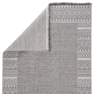 Jaipur Living Jaipur Living Kiyan Flatweave Tribal Border Rug with Fringe for Patio or Room 7'10"X10'10" RUG146147