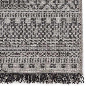 Jaipur Living Jaipur Living Kiyan Flatweave Tribal Border Rug with Fringe for Patio or Room 7'10"X10'10" RUG146147