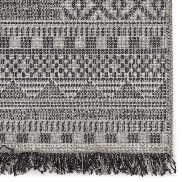 Jaipur Living Jaipur Living Kiyan Flatweave Tribal Border Rug with Fringe for Patio or Room 7'10"X10'10" RUG146147