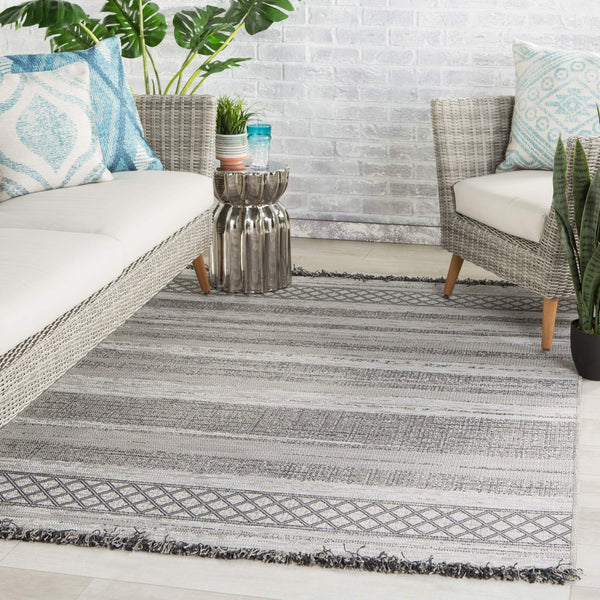 Jaipur Living Jaipur Living Tikal Flatweave Trellis Rug Bohemian Fringe Trim for Patio or Entryway 4'X5'7" RUG146150