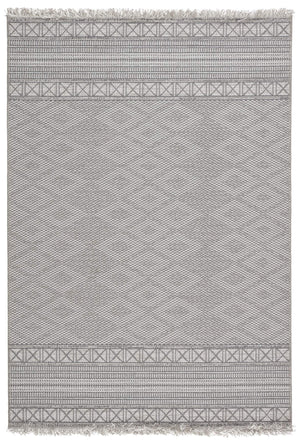 Jaipur Living Jaipur Living Ramos Flat Woven Tribal Geometric Gray Indoor Outdoor Area Rug 8'9" x 12'5" RUG146156