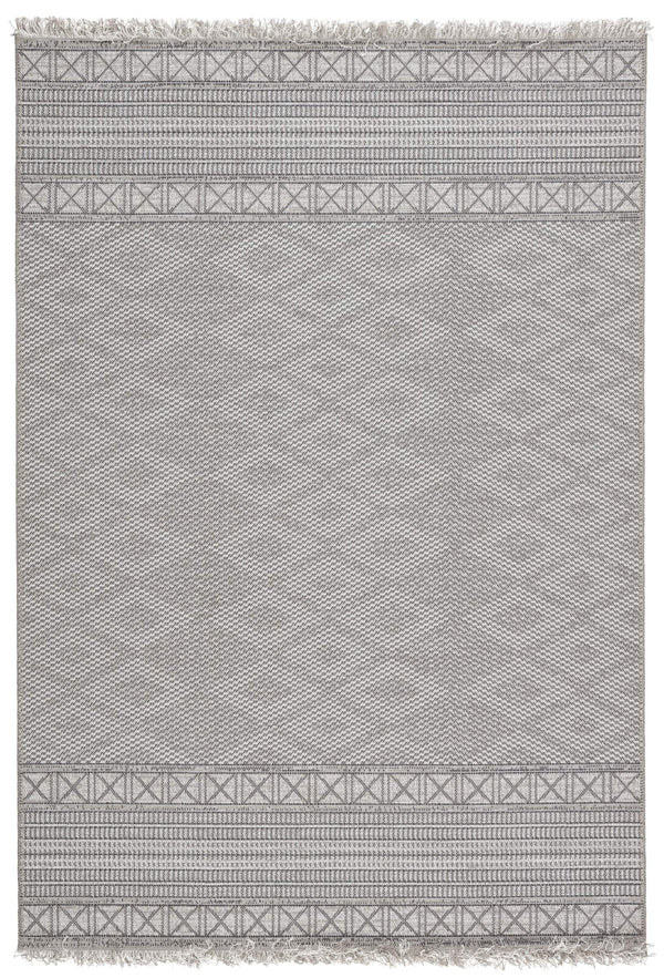 Jaipur Living Jaipur Living Ramos Flat Woven Tribal Geometric Gray Indoor Outdoor Area Rug 8'9" x 12'5" RUG146156