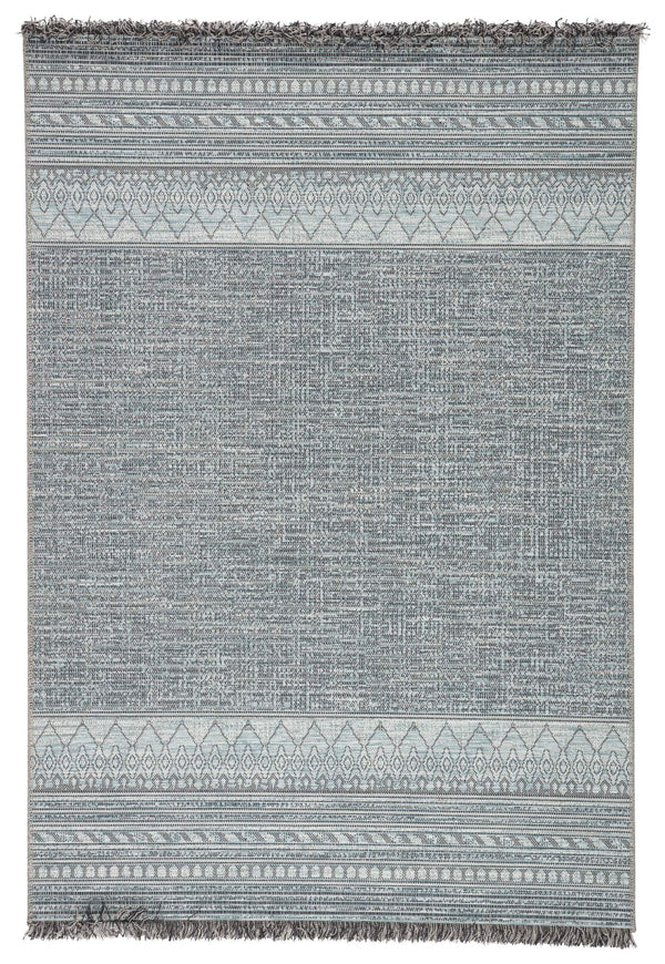 Jaipur Living Jaipur Living Rao Flatwoven Tribal Border Polypropylene Rug for Patio or Room 5'3"X7'6" RUG146287