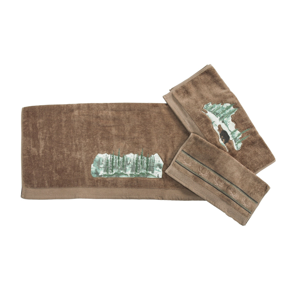 Hiend Accents Joshua Towel Set - Embrace Nature's Serenity With Luxurious Cotton Blend Towels For Your Bathroom Cream 100% Cotton Tl1915-os-cr