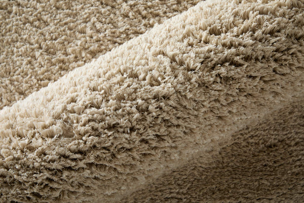 Feizy Rugs Tula Plush Shag Area Rug Faux Fur Polyester Pile Neutral Tan Living Room Bedroom TLA8A98FBGE000E10