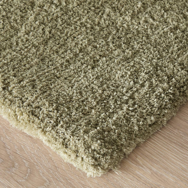 Feizy Rugs Tula Plush Shag Area Rug Soft Polyester Pile Solid Modern Accent for Living Room TLA8A98FGRN000C00