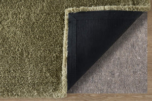 Feizy Rugs Tula Plush Shag Area Rug Soft Polyester Pile Solid Modern Accent for Living Room TLA8A98FGRN000C00