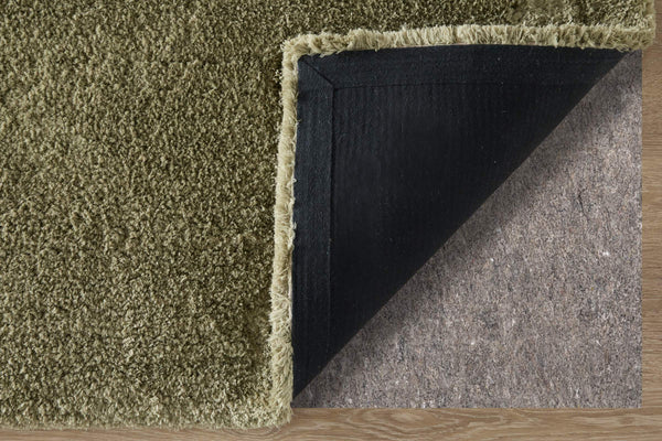 Feizy Rugs Tula Plush Shag Area Rug Soft Polyester Pile Solid Modern Accent for Living Room TLA8A98FGRN000C00