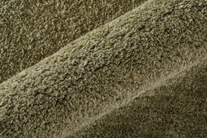 Feizy Rugs Tula Plush Shag Area Rug Soft Polyester Pile Solid Modern Accent for Living Room TLA8A98FGRN000C00