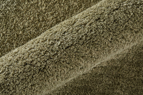 Feizy Rugs Tula Plush Shag Area Rug Soft Polyester Pile Solid Modern Accent for Living Room TLA8A98FGRN000C00