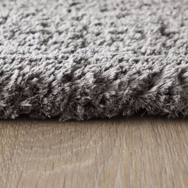 Feizy Rugs Tula Plush Shag Accent Rug Ultra Soft Polyester Pile for Modern Bedroom Decor TLA8A98FGRY000C00