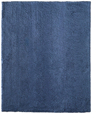 Feizy Rugs Tula Modern Blue Shag Rug Faux Fur Polyester Pile Soft Accent for Bedroom Floors TLA8A98FNVY000C00