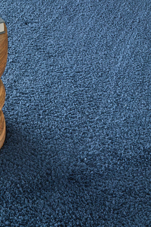 Feizy Rugs Tula Modern Blue Shag Rug Faux Fur Polyester Pile Soft Accent for Bedroom Floors TLA8A98FNVY000C00