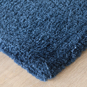 Feizy Rugs Tula Modern Blue Shag Rug Faux Fur Polyester Pile Soft Accent for Bedroom Floors TLA8A98FNVY000C00