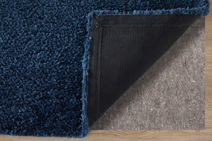Feizy Rugs Tula Modern Blue Shag Rug Faux Fur Polyester Pile Soft Accent for Bedroom Floors TLA8A98FNVY000C00