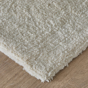 Feizy Rugs Tula Faux Fur Shag Area Rug Plush Polyester Pile for Modern Bedroom or Living Room TLA8A98FWHT000C00