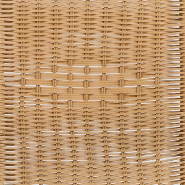 English Elm Lila Stack Chair - Durable Rattan Seating for Indoor & Outdoor Use, Perfect for Restaurants & Patios Aluminum and Beige TLH-020-BGE-GG