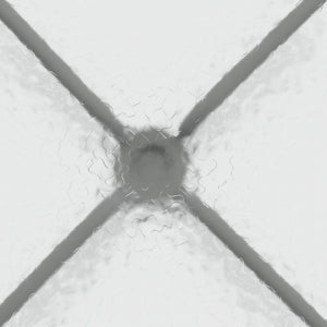 English Elm Barker Stylish Bistro Table with Durable Glass Top and Bronze Metal Frame for Indoor/Outdoor Use Clear Top/Silver Frame 23.5" Square TLH-073A-1-SV-GG