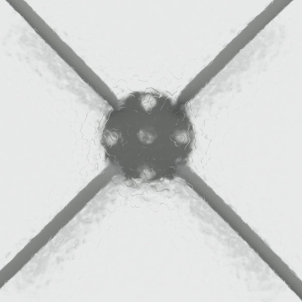 English Elm Barker Stylish Tempered Glass Bistro Table for Indoor and Outdoor Dining - Durable Metal Frame Design Clear Top/Silver Frame 31.5" Square TLH-073A-2-SV-GG