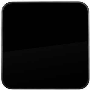 English Elm Barker 27.5" Square Black Tempered Glass Bar Table – Stylish, Durable, Perfect for Indoor & Outdoor Use TLH-073H-B-GG