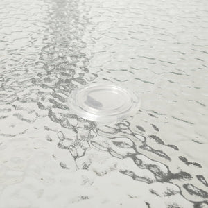 English Elm Tory Commercial Grade Rectangular Patio Table with Tempered Glass Top for Stylish Outdoor Dining Clear Top/Black Frame 35"W x 59"L TLH-SC-094L-BLK-GG