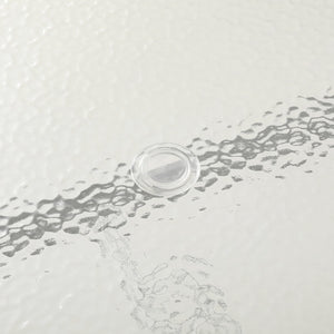 English Elm Tory Commercial Grade Rectangular Patio Table with Tempered Glass Top for Stylish Outdoor Dining Clear Top/Silver Frame 35"W x 59"L TLH-SC-094L-SV-GG