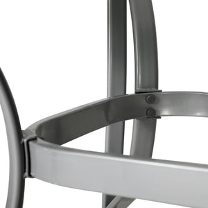 English Elm Tory Commercial Grade Rectangular Patio Table with Tempered Glass Top for Stylish Outdoor Dining Clear Top/Silver Frame 35"W x 59"L TLH-SC-094L-SV-GG