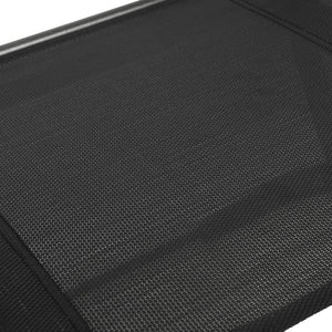 English Elm Brazos Set of 2 Durable Indoor/Outdoor Folding Chairs with Comfortable Textilene Fabric Seats Black TLH-SC-097-BLK-02-GG