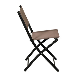 English Elm Brazos Set of 2 Durable Indoor/Outdoor Folding Chairs with Comfortable Textilene Fabric Seats Brown TLH-SC-097-BRN-02-GG