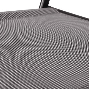 English Elm Brazos Set of 2 Durable Indoor/Outdoor Folding Chairs with Comfortable Textilene Fabric Seats Gray TLH-SC-097-GRY-02-GG