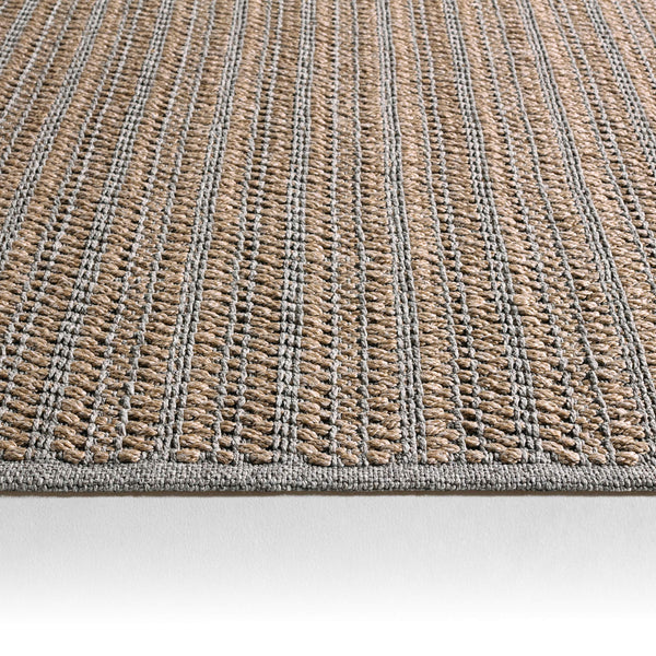 Jaipur Living Jaipur Living Elmas Handwoven Polypropylene Striped Rug for Indoor Outdoor Spaces Tan RUG158372