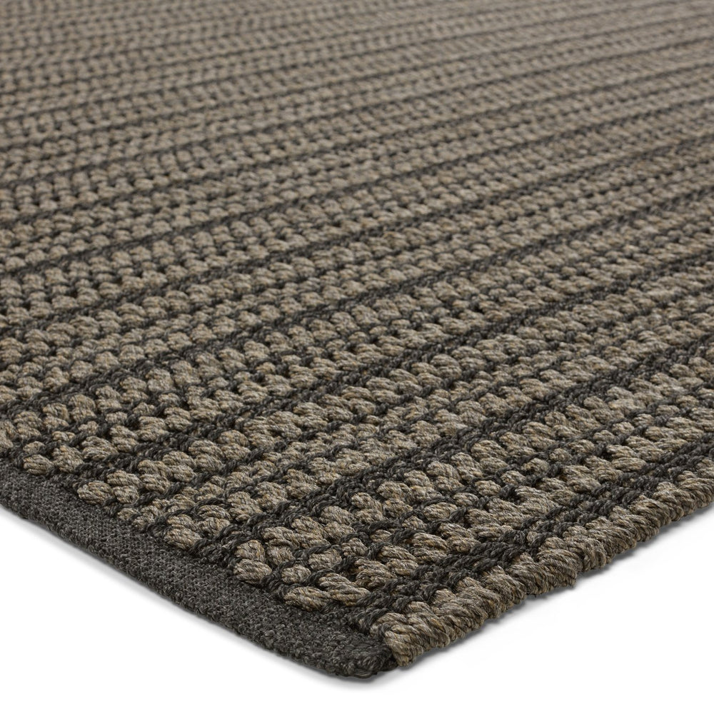 Jaipur Living Talin Elmas Tln02 Handwoven Handmade 100% Polypropylene Lines Stripes Outdoor Rug Gray 100% Polypropylene Rug158379