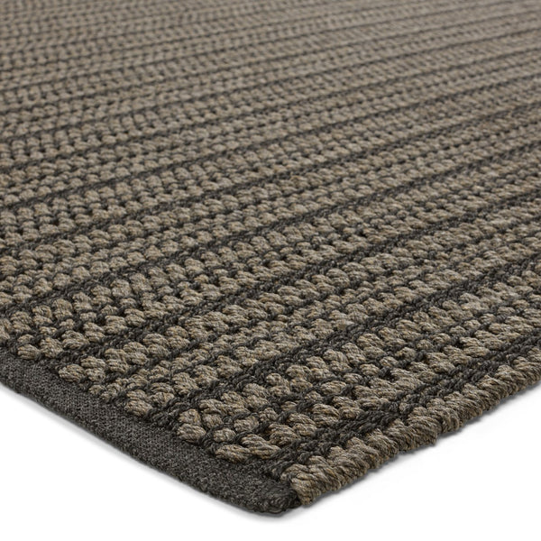 Jaipur Living Talin Elmas Tln02 Handwoven Handmade 100% Polypropylene Lines Stripes Outdoor Rug Gray 100% Polypropylene Rug158379