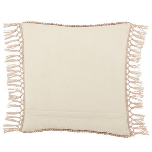 Jaipur Living Jaipur Living Maritima Diamond Weave Boho Throw Pillow with Macrame Tassel Trim Mauve PLW103736