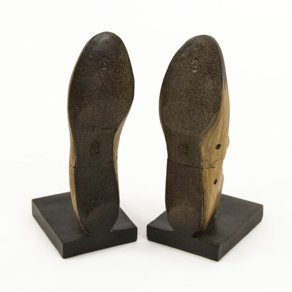 Zentique Resin Hand-Painted Shoe Bookends — Weighted Decorative Shelf Support, Durable Resin Sculptural Accent TM4014049