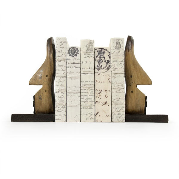 Zentique Resin Hand-Painted Shoe Bookends — Weighted Decorative Shelf Support, Durable Resin Sculptural Accent TM4014049