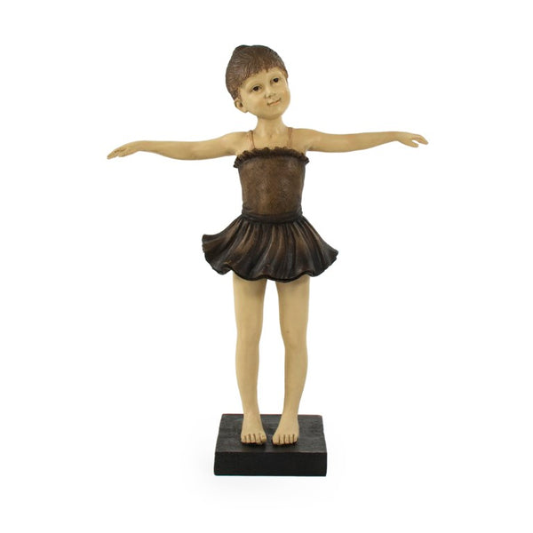Zentique Resin Ballerina Girl Statue – Elegant 20.5cm Resin Dancer Figurine, Smooth Painted Finish for Shelves, Gifts TM6516253-17