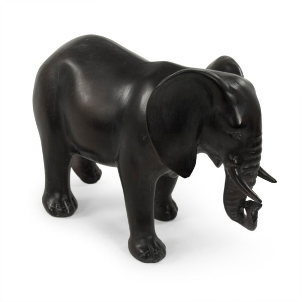 Zentique Resin Elephant Statue with Lifelike Detail, Smooth Neutral Finish, Durable Lightweight Décor Accent TME4617001CO