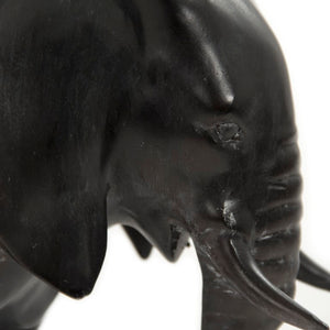 Zentique Resin Elephant Statue with Lifelike Detail, Smooth Neutral Finish, Durable Lightweight Décor Accent TME4617001CO