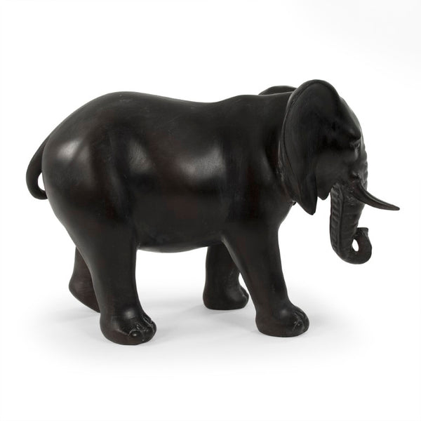 Zentique Resin Elephant Statue with Lifelike Detail, Smooth Neutral Finish, Durable Lightweight Décor Accent TME4617001CO
