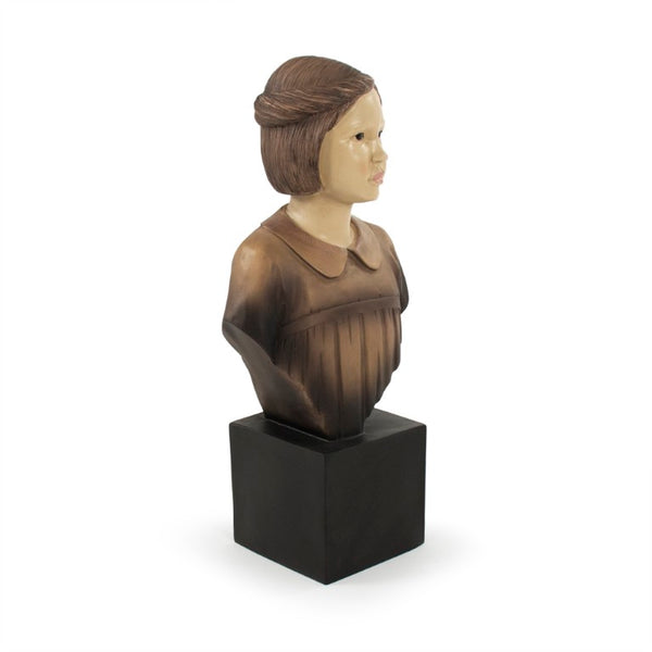 Zentique Resin Girl Bust — Elegant 16.5" Sculptural Accent, Durable Resin Finish for Shelves, Mantels, Vignettes TME4617102
